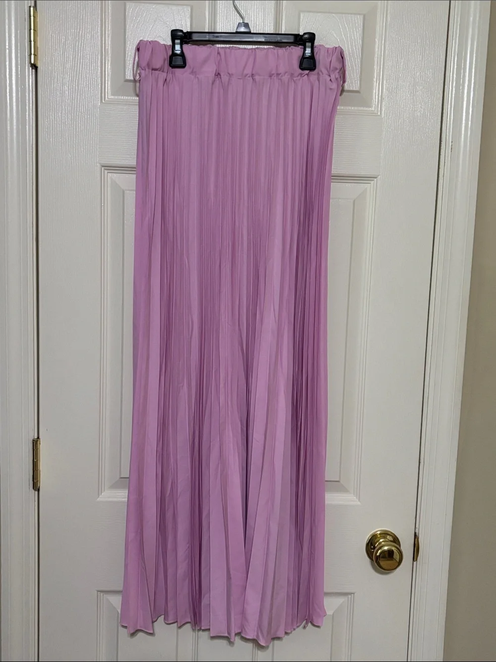 Pleated maxi skirt